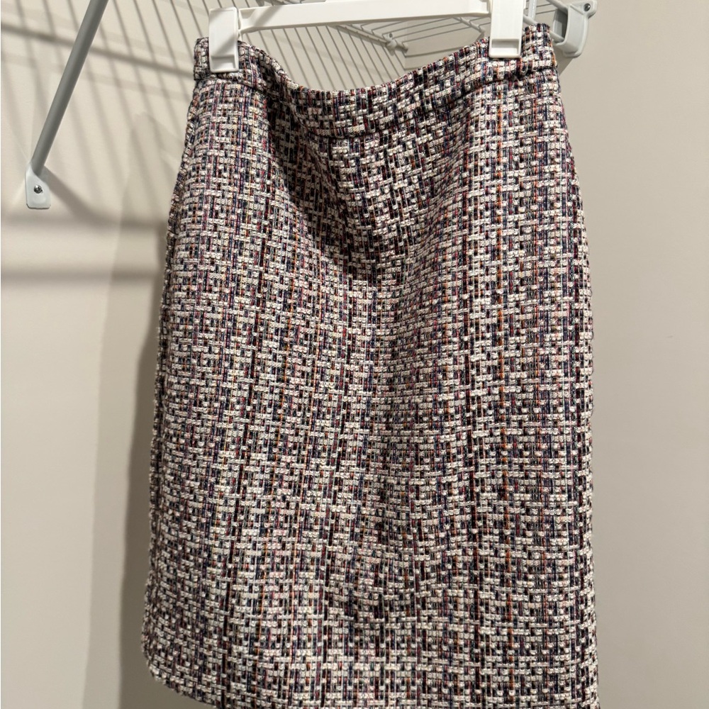 Gracia Multicolor Tweed Pencil Skirt